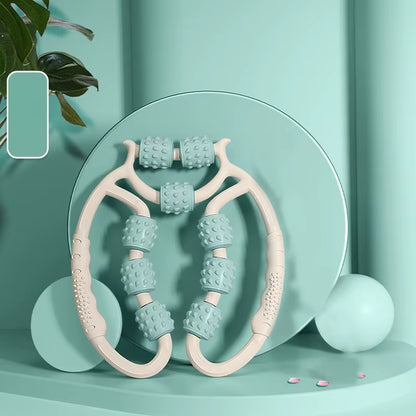 9-Wheel Leg Massager - Ultimate Calf Relaxation & Slimming Device for Fitness Enthusiasts