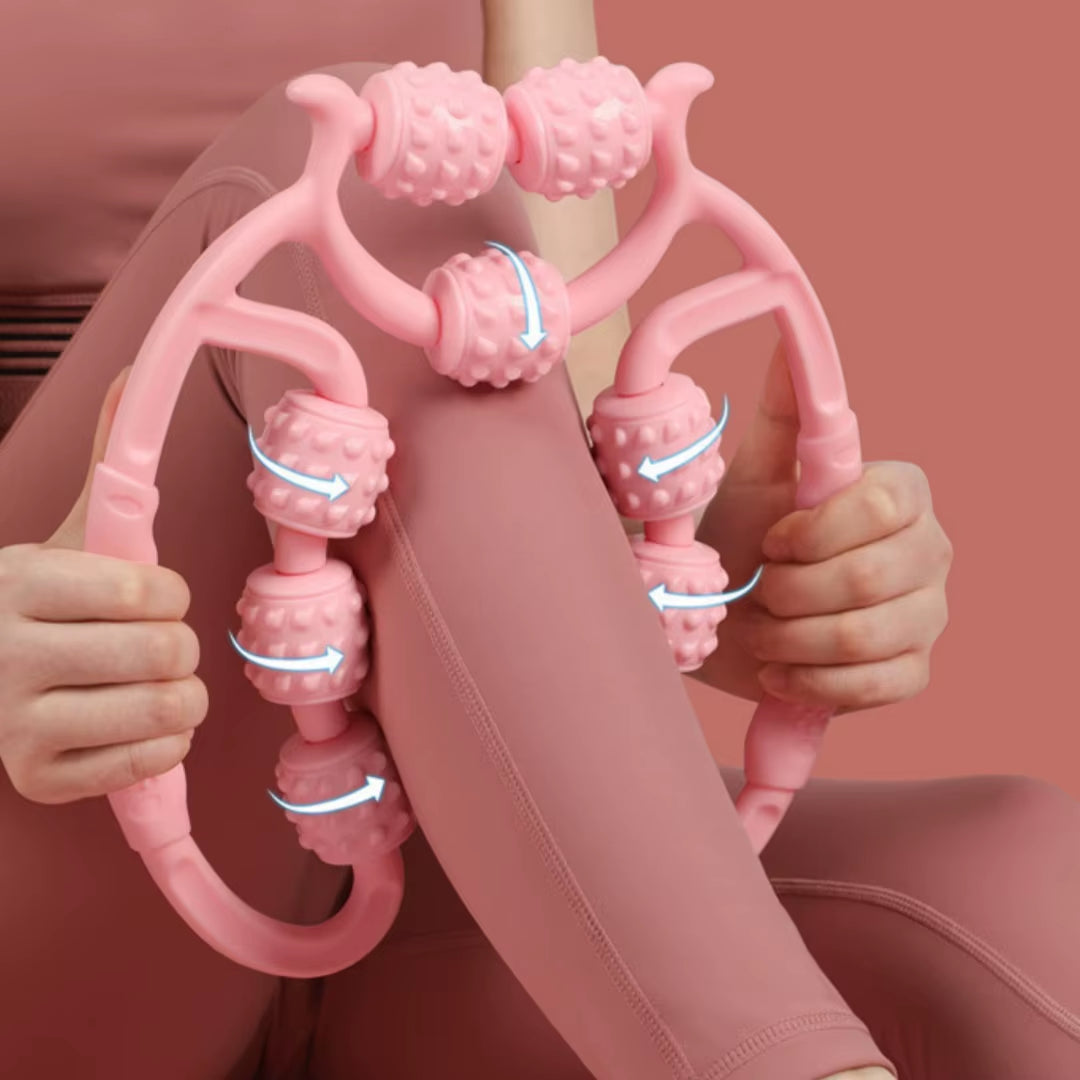 9-Wheel Leg Massager - Ultimate Calf Relaxation & Slimming Device for Fitness Enthusiasts