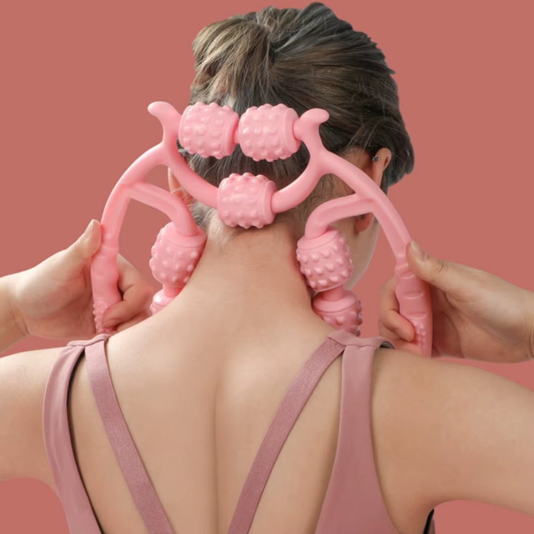 9-Wheel Leg Massager - Ultimate Calf Relaxation & Slimming Device for Fitness Enthusiasts