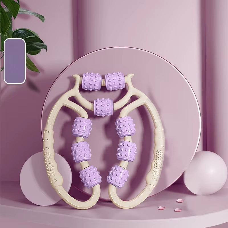 9-Wheel Leg Massager - Ultimate Calf Relaxation & Slimming Device for Fitness Enthusiasts