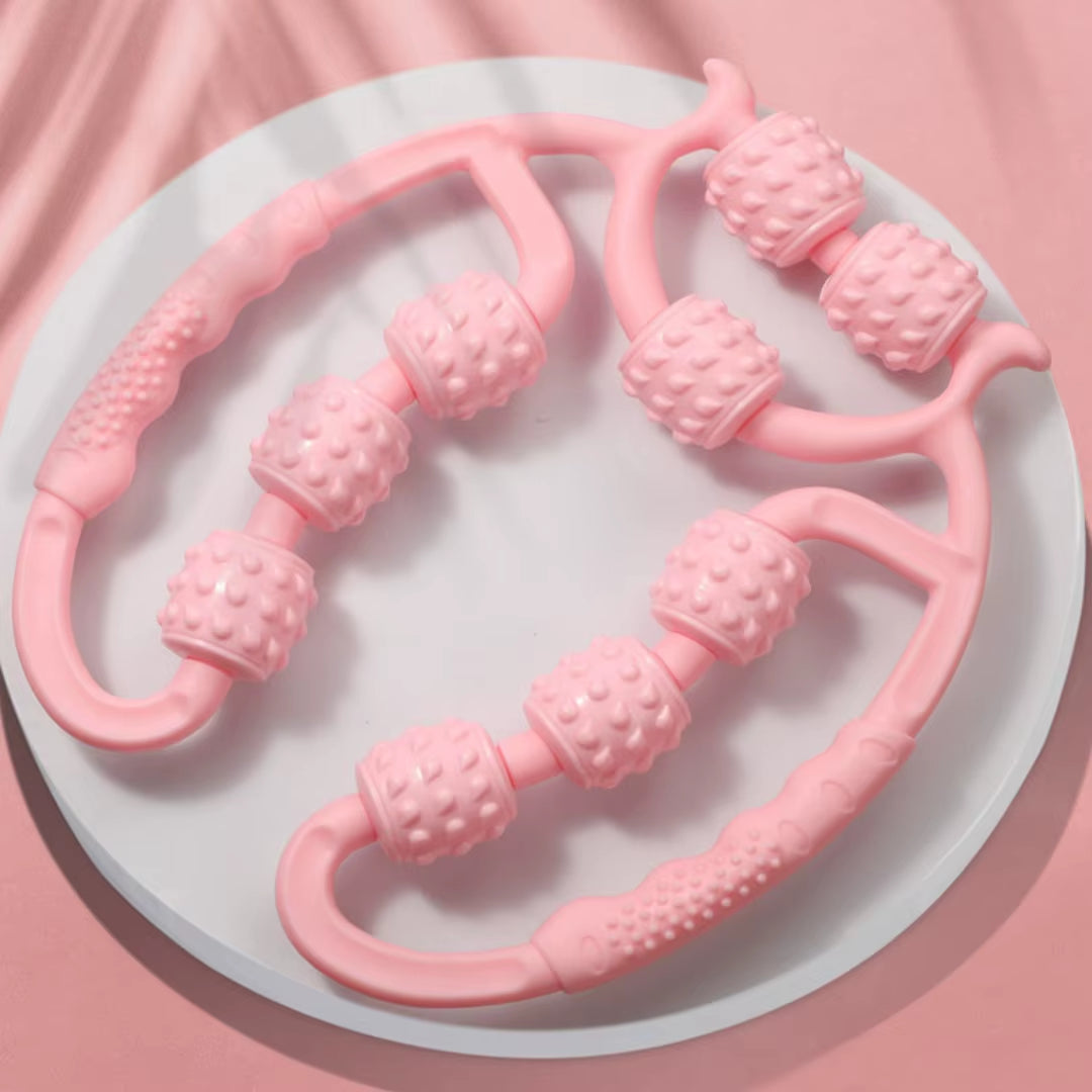 9-Wheel Leg Massager - Ultimate Calf Relaxation & Slimming Device for Fitness Enthusiasts